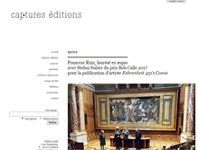 Tablet Screenshot of captures-editions.com